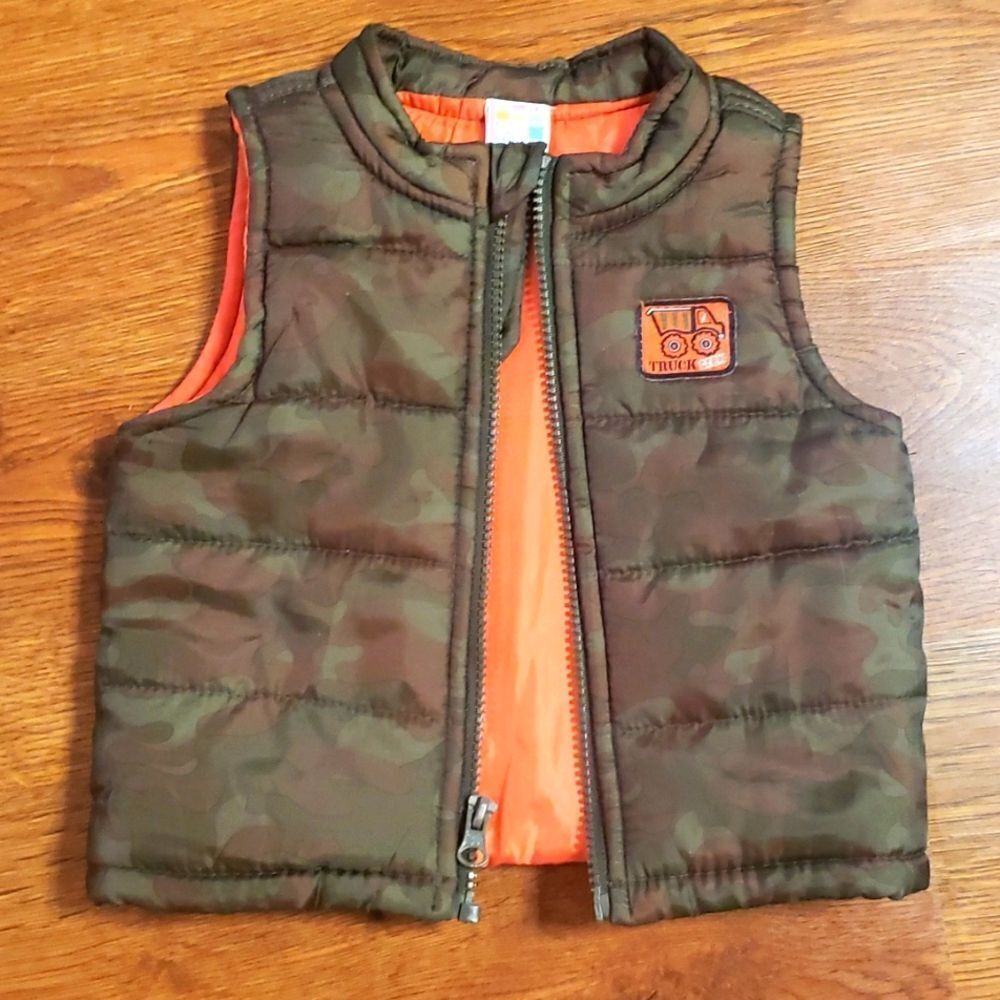 Camouflage Army Puffer Vest Baby